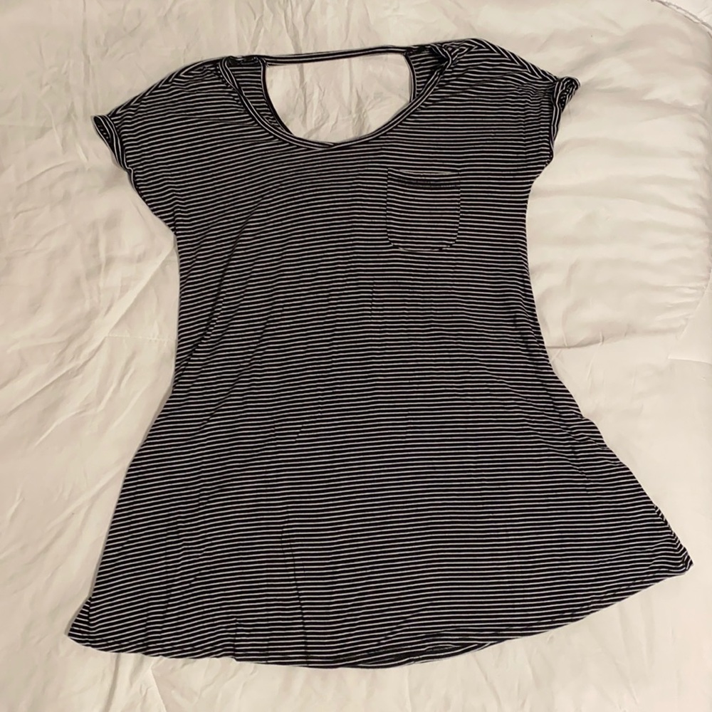 Striped American Eagle Short Sleeved Dress